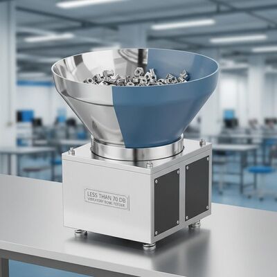 Less Than 70 DB Vibratory Bowl Feeder Customized With Polishing Or PU Coating Bowl Finishing For Quiet And Part Handling